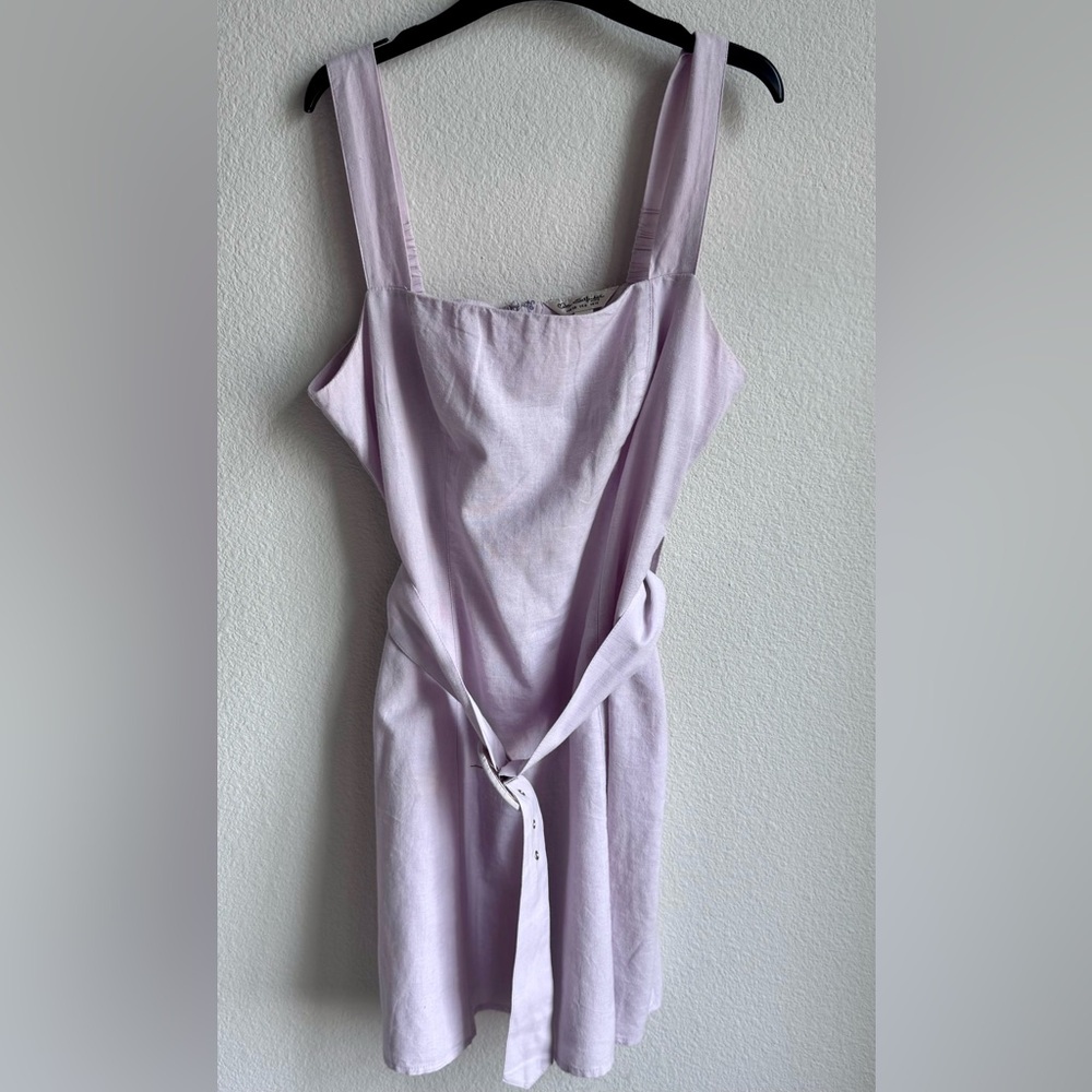 Miss Selfridge Light Purple Chemise with Belt